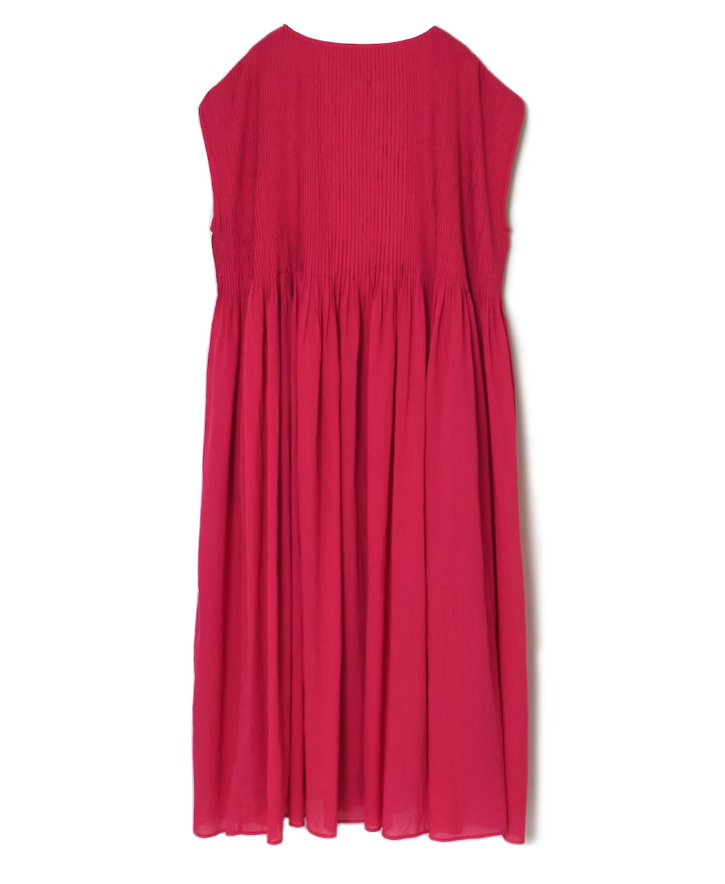 ●NMDS25312(ワンピース) 80s ORGANIC COTTON VOILE PLAIN MINI PINTUCK F/SL DRESS WITH LINING