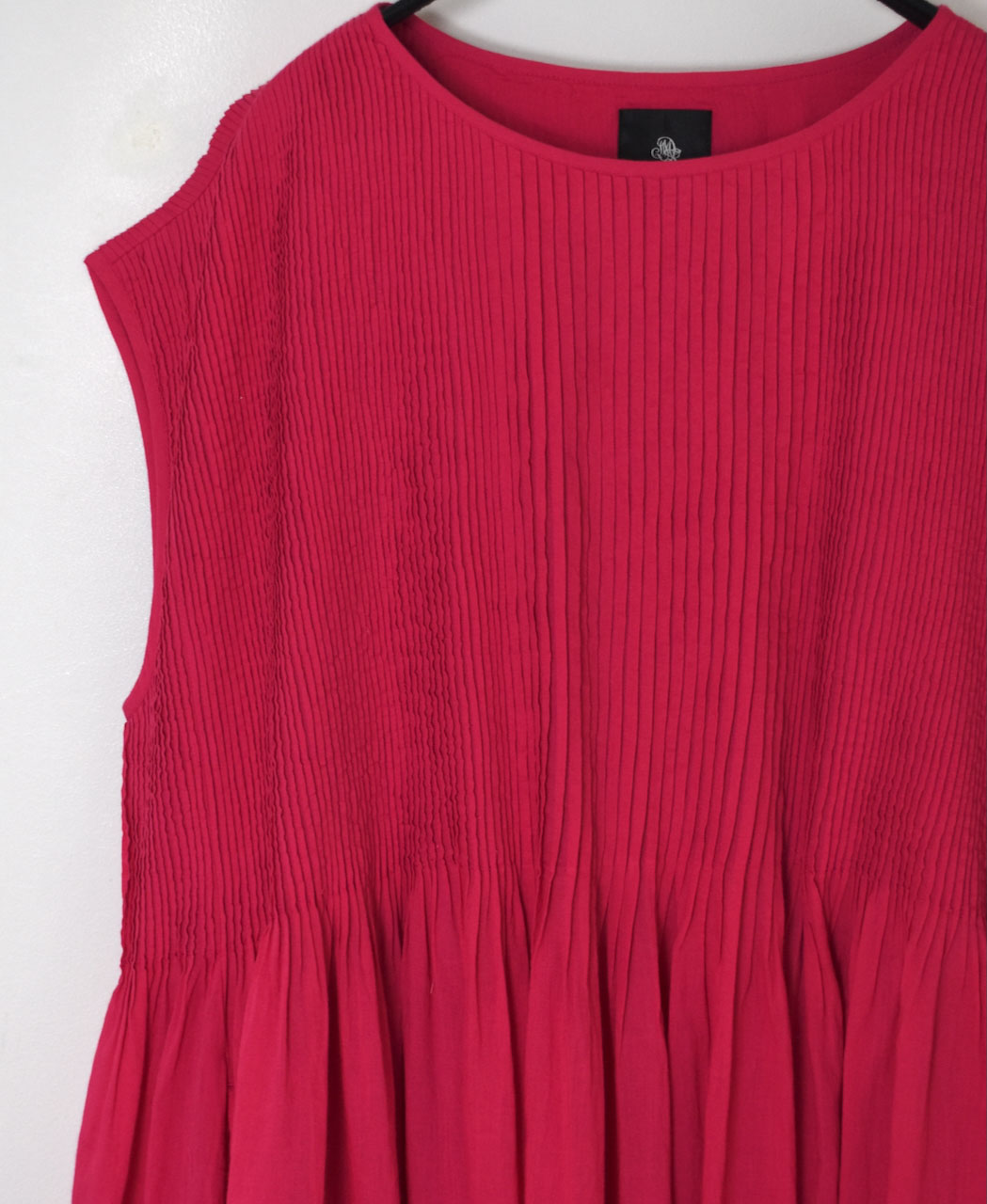 ●NMDS25312(ワンピース) 80s ORGANIC COTTON VOILE PLAIN MINI PINTUCK F/SL DRESS WITH LINING
