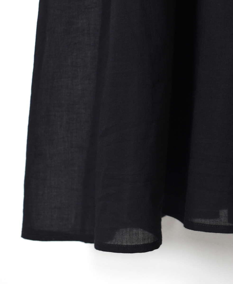 ●NMDS25312(ワンピース) 80s ORGANIC COTTON VOILE PLAIN MINI PINTUCK F/SL DRESS WITH LINING