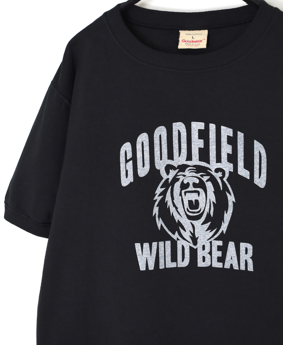 ●NGT9801 2871(Tシャツ) "WILD BEAR" CREW-NECK S/SL TEE CUFF&HEM RIB