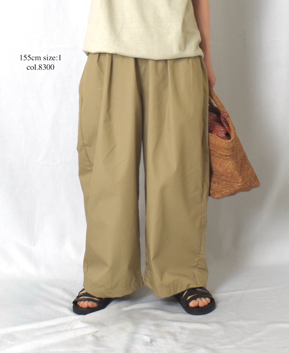 ●GNMDS2502CW(パンツ) COTTON DYED WEATHER 2TUCK WIDE EASY PANTS