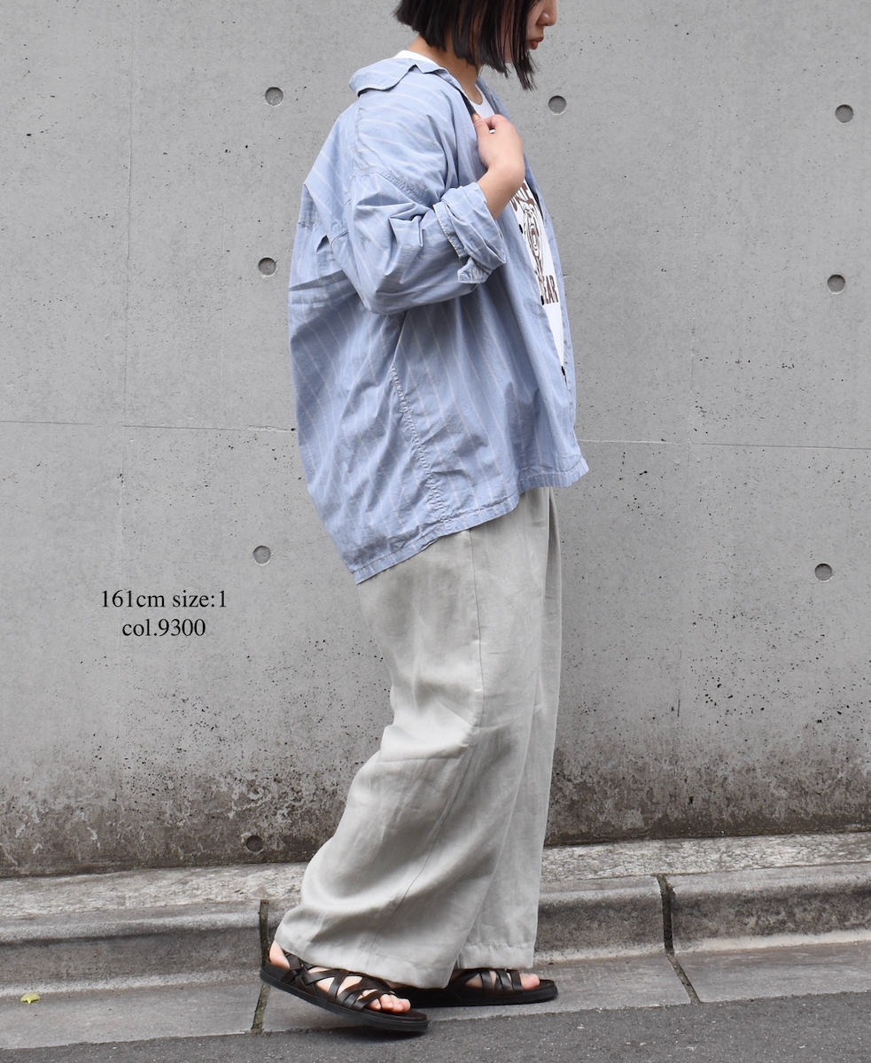 ●GNMDS2502NLT(パンツ) LINEN TWILL 2TUCK WIDE EASY PANTS