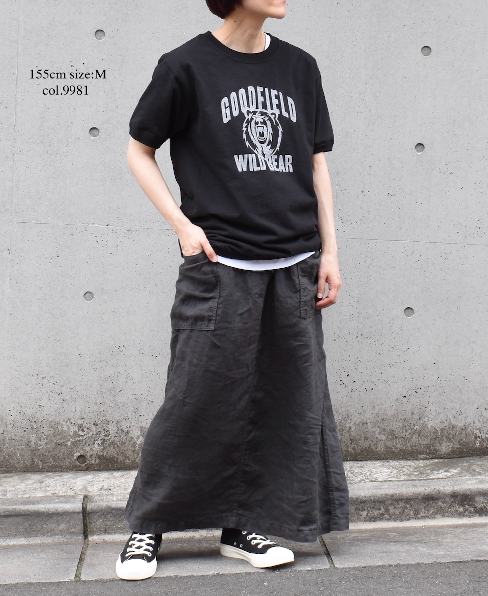 ●NGT9801 2871(Tシャツ) "WILD BEAR" CREW-NECK S/SL TEE CUFF&HEM RIB