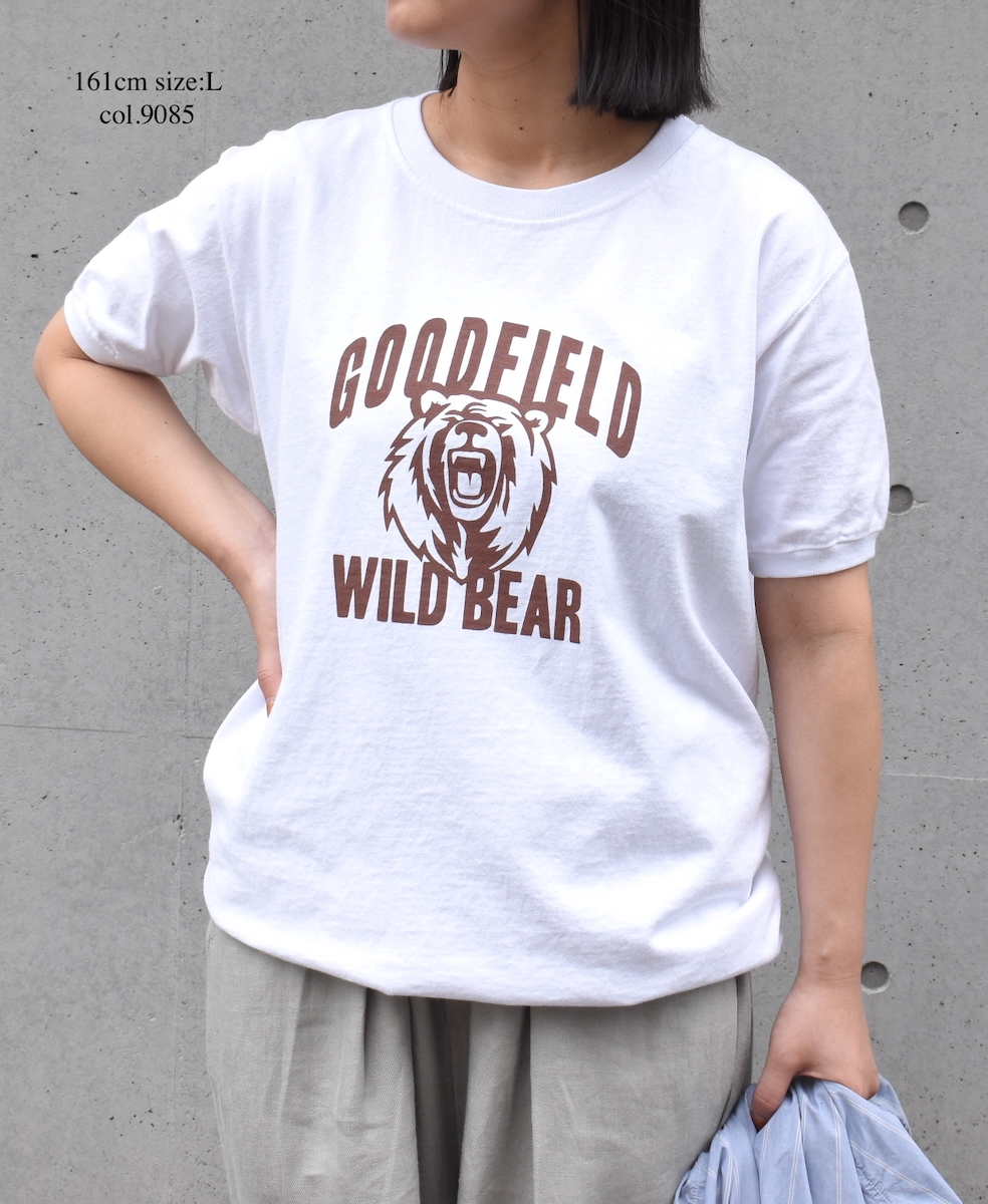 ●NGT9801 2871(Tシャツ) "WILD BEAR" CREW-NECK S/SL TEE CUFF&HEM RIB