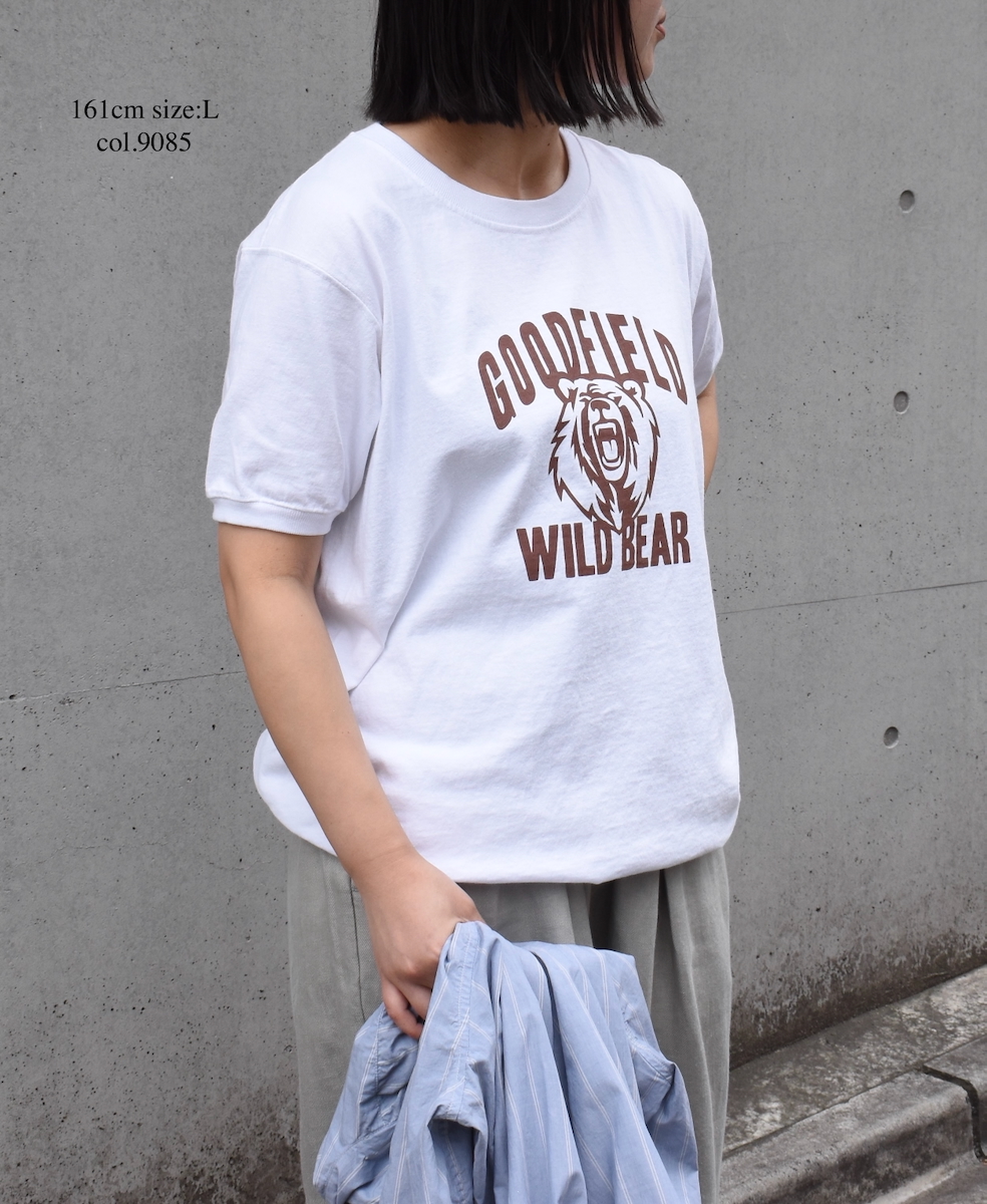 ●NGT9801 2871(Tシャツ) "WILD BEAR" CREW-NECK S/SL TEE CUFF&HEM RIB