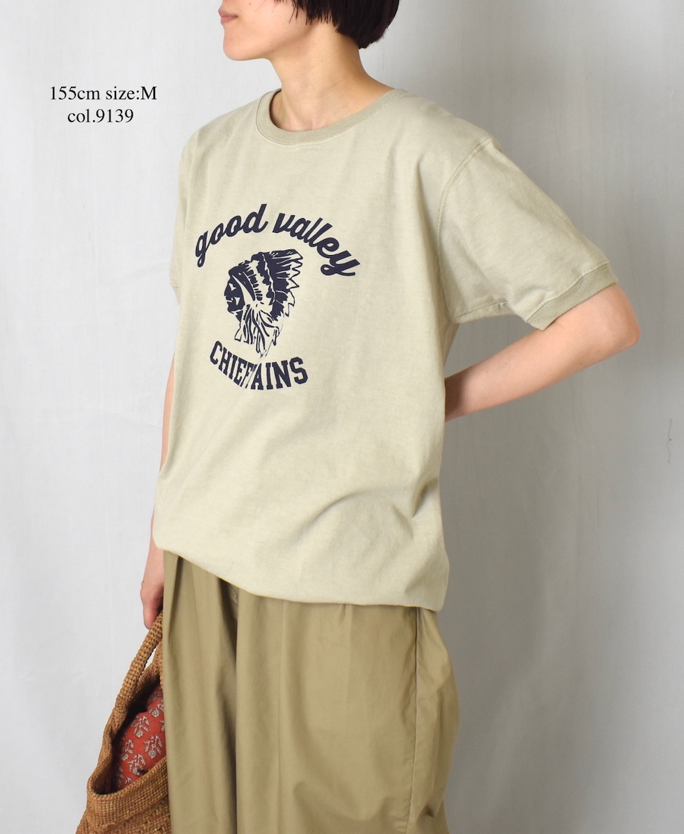 ●NGT9801 2841(Tシャツ) "CHIEFTAINS" CREW-NECK S/SL TEE CUFF&HEM RIB