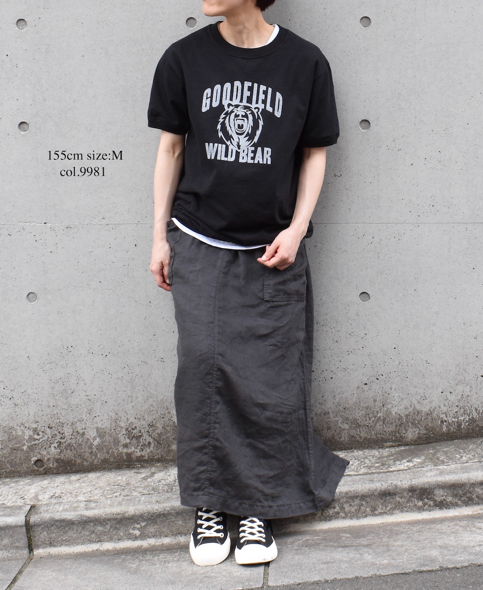 ●NGT9801 2871(Tシャツ) "WILD BEAR" CREW-NECK S/SL TEE CUFF&HEM RIB