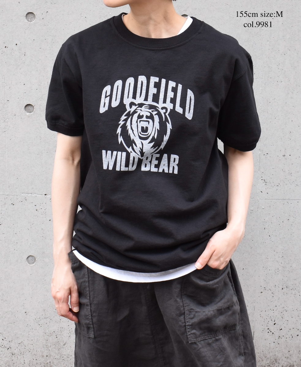 ●NGT9801 2871(Tシャツ) "WILD BEAR" CREW-NECK S/SL TEE CUFF&HEM RIB