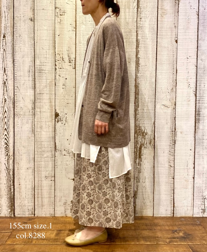 ●NSL25085(キュロット) 80s VOILE TWO TONE FLOWER PRINT CULOTTES