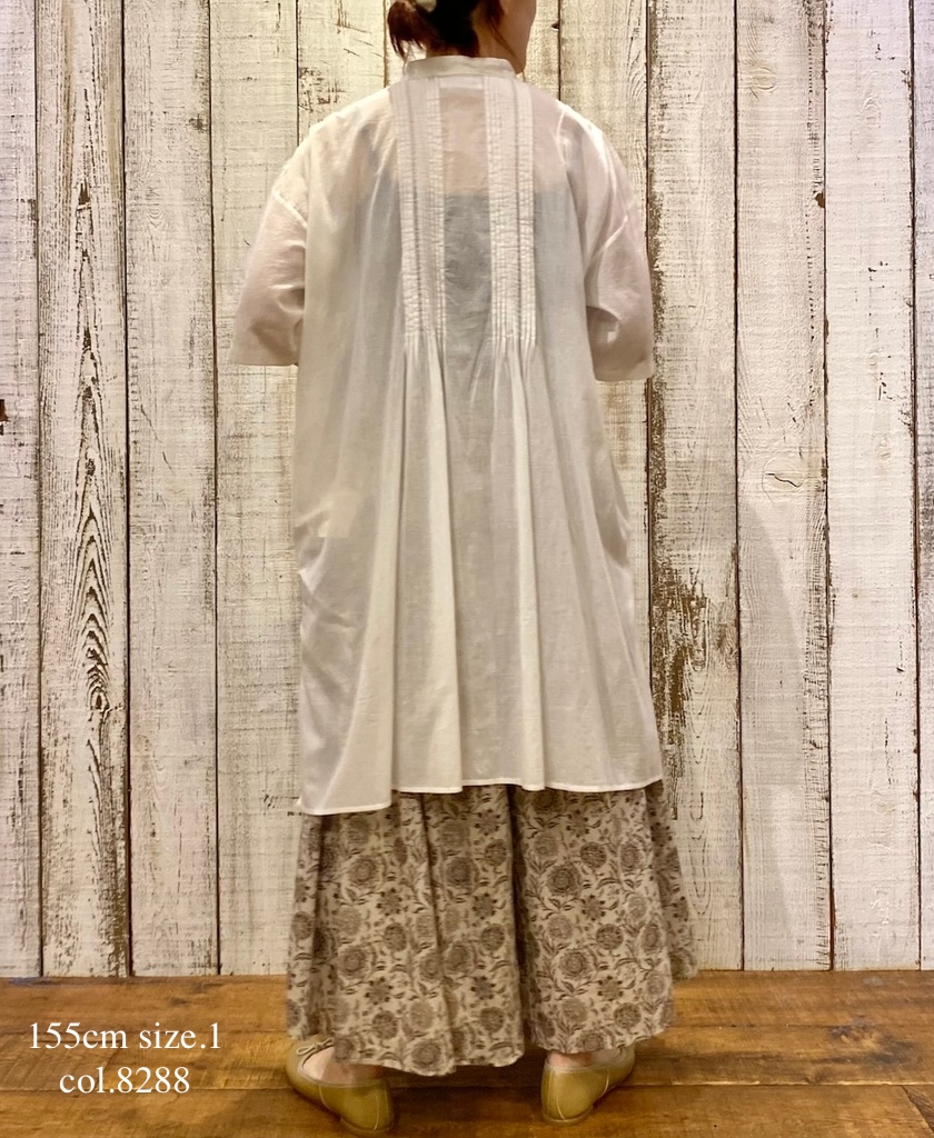 ●NSL25085(キュロット) 80s VOILE TWO TONE FLOWER PRINT CULOTTES