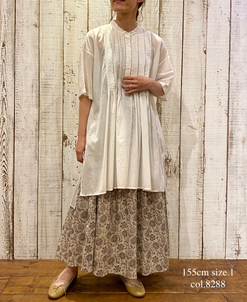 ●NSL25085(キュロット) 80s VOILE TWO TONE FLOWER PRINT CULOTTES