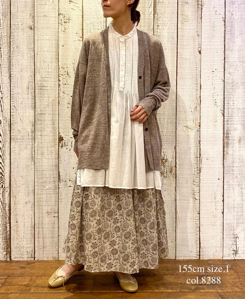●NSL25085(キュロット) 80s VOILE TWO TONE FLOWER PRINT CULOTTES