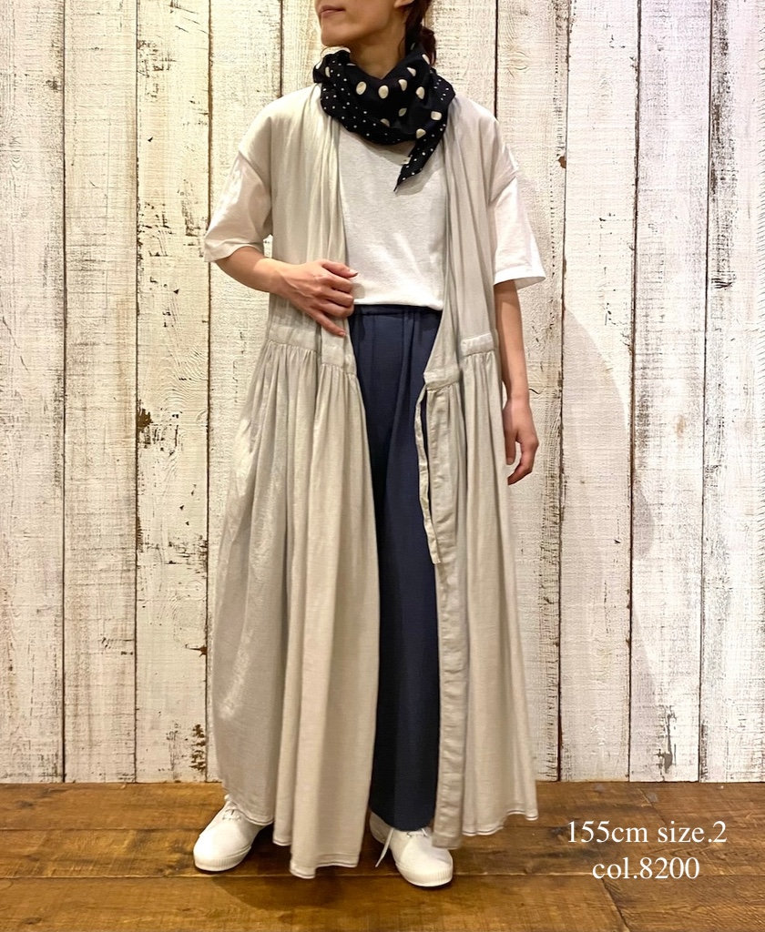 ●NSL25024(ワンピース) SUPER FINE VOILE WITH SELVEGE CACHE COEUR DRESS