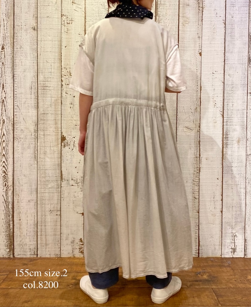 ●NSL25024(ワンピース) SUPER FINE VOILE WITH SELVEGE CACHE COEUR DRESS