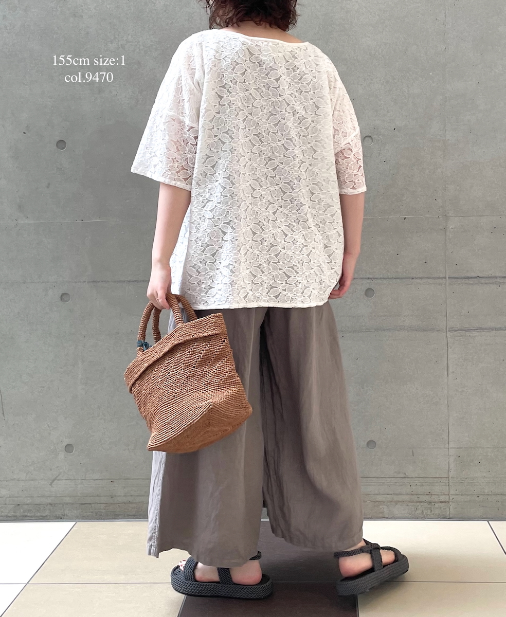 ●NAM2411LP (キュロットスカート) LINEN PLAIN (OVERDYE) WRAP CULOTTES