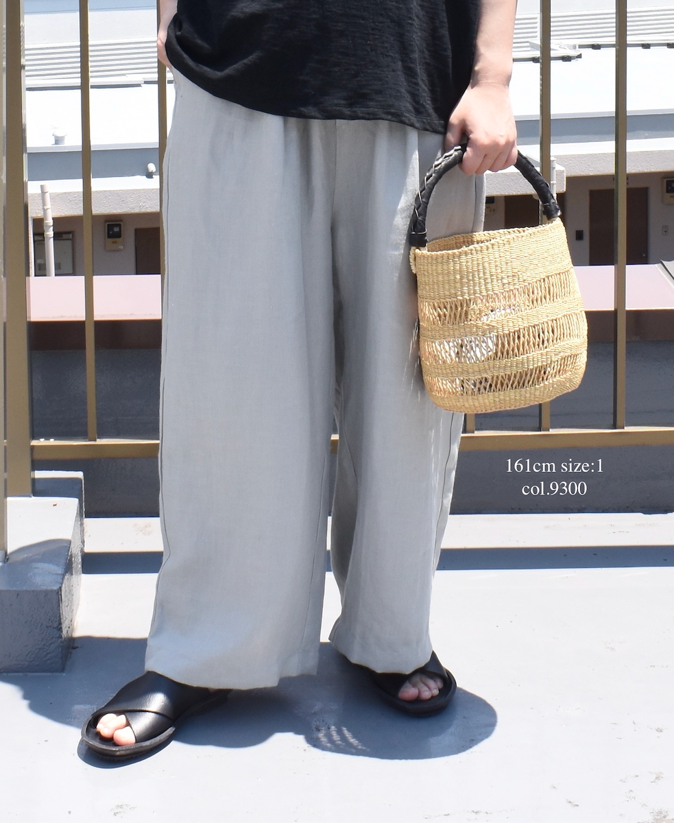 ●GNMDS2502NLT(パンツ) LINEN TWILL 2TUCK WIDE EASY PANTS