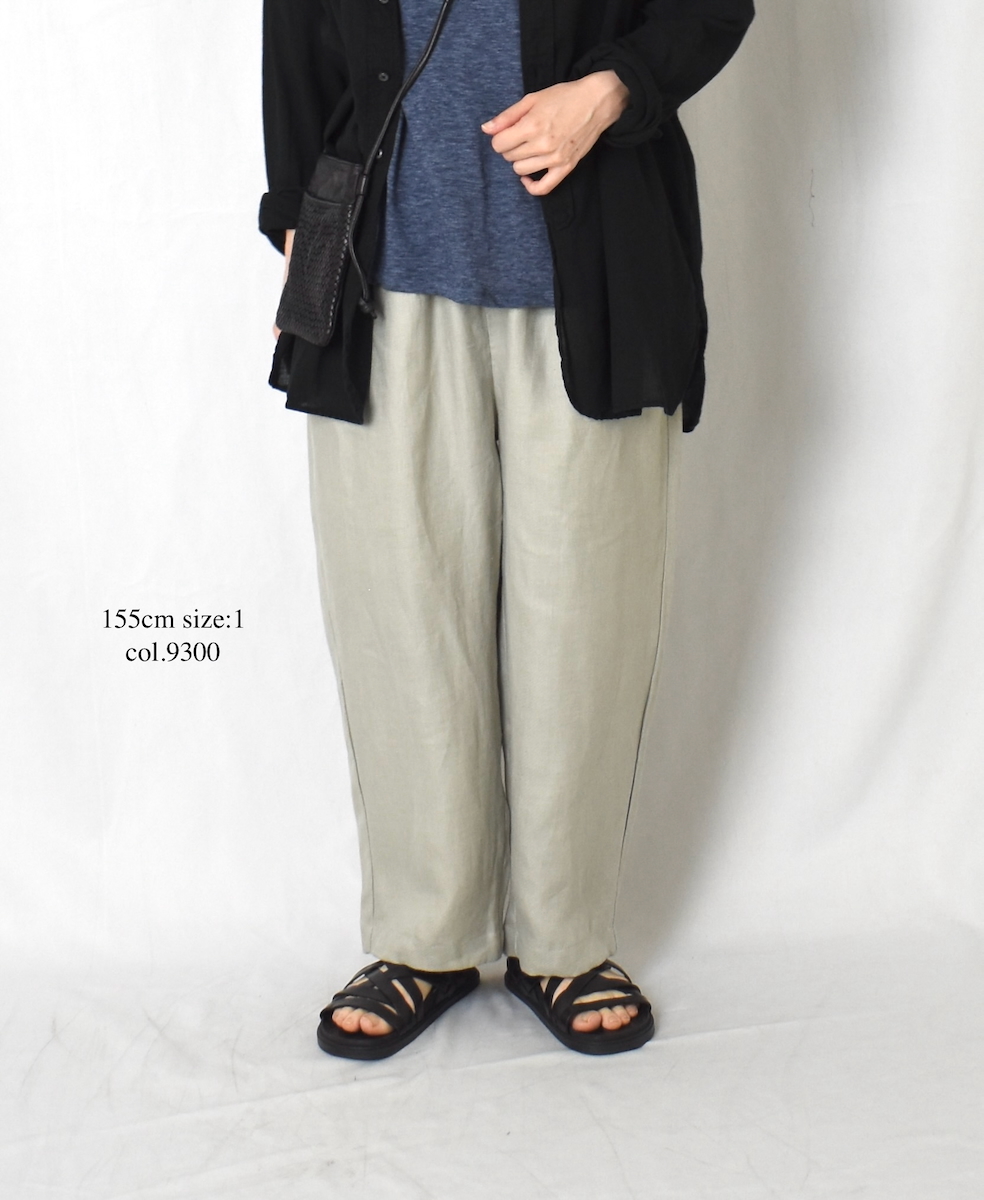 ●GNMDS2501NLT(パンツ) LINEN TWILL 2TUCK TAPERED EASY PANTS