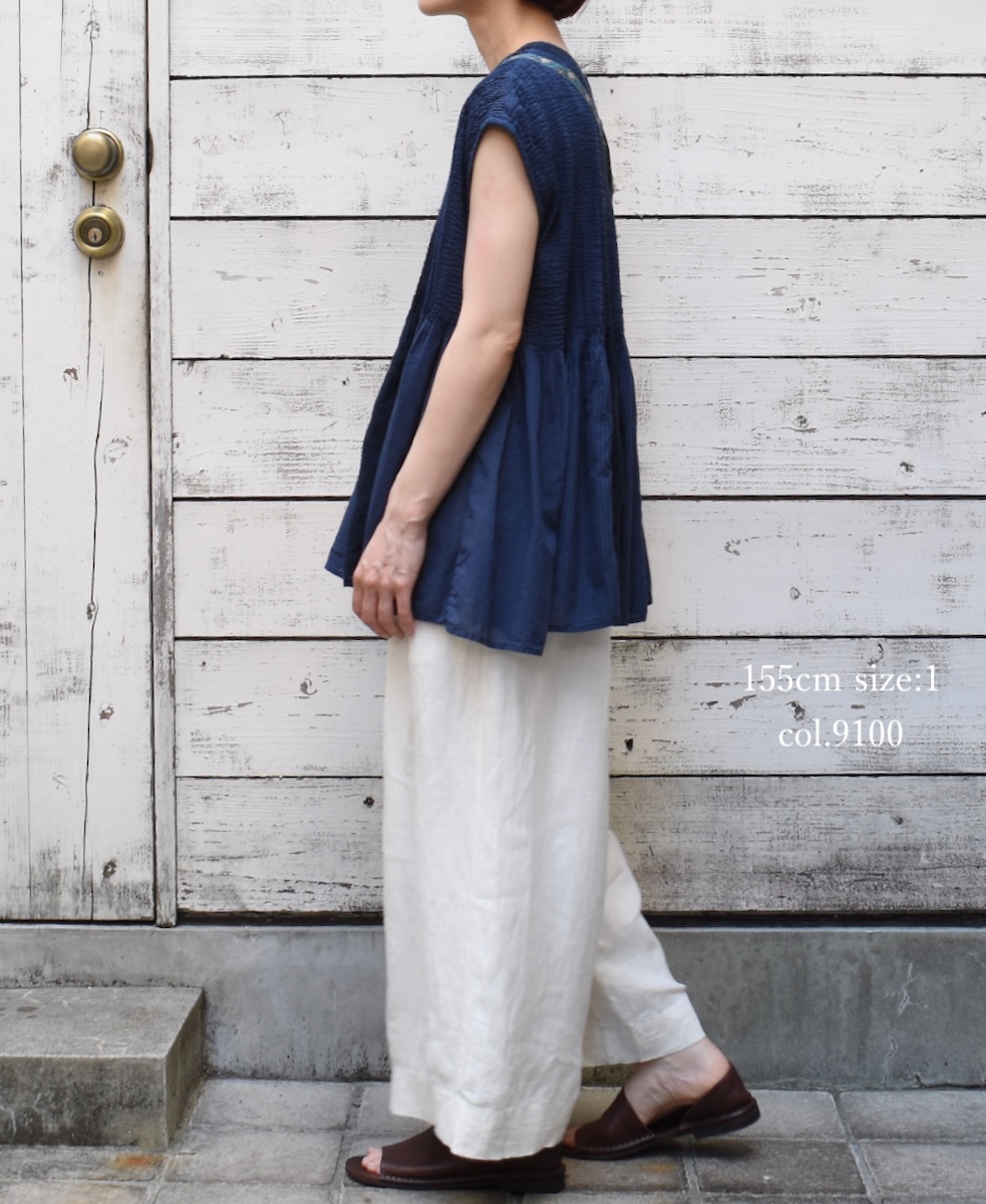 ●INMDS25004(パンツ)YARN DYE AUTO LOOM 60s LINEN PLAIN EASY PANTS