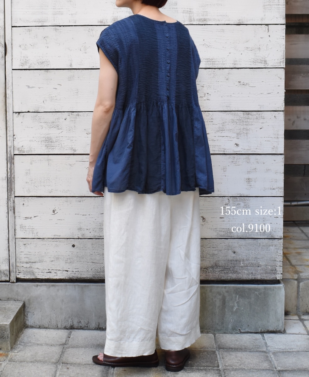 ●INMDS25004(パンツ)YARN DYE AUTO LOOM 60s LINEN PLAIN EASY PANTS
