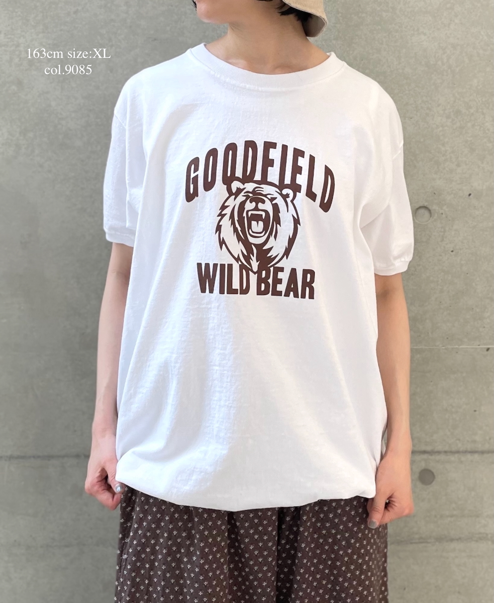 ●NGT9801 2871(Tシャツ) "WILD BEAR" CREW-NECK S/SL TEE CUFF&HEM RIB