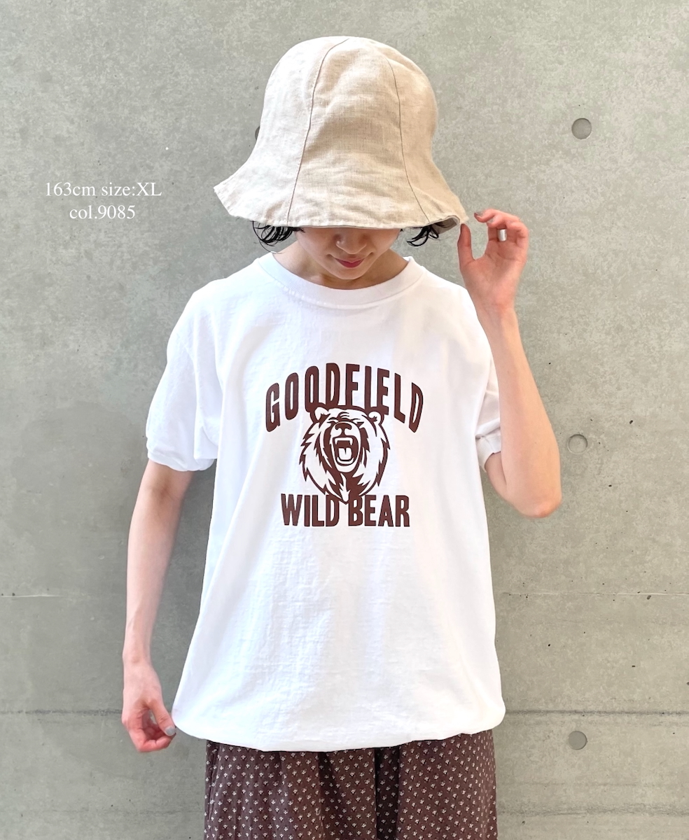 ●NGT9801 2871(Tシャツ) "WILD BEAR" CREW-NECK S/SL TEE CUFF&HEM RIB