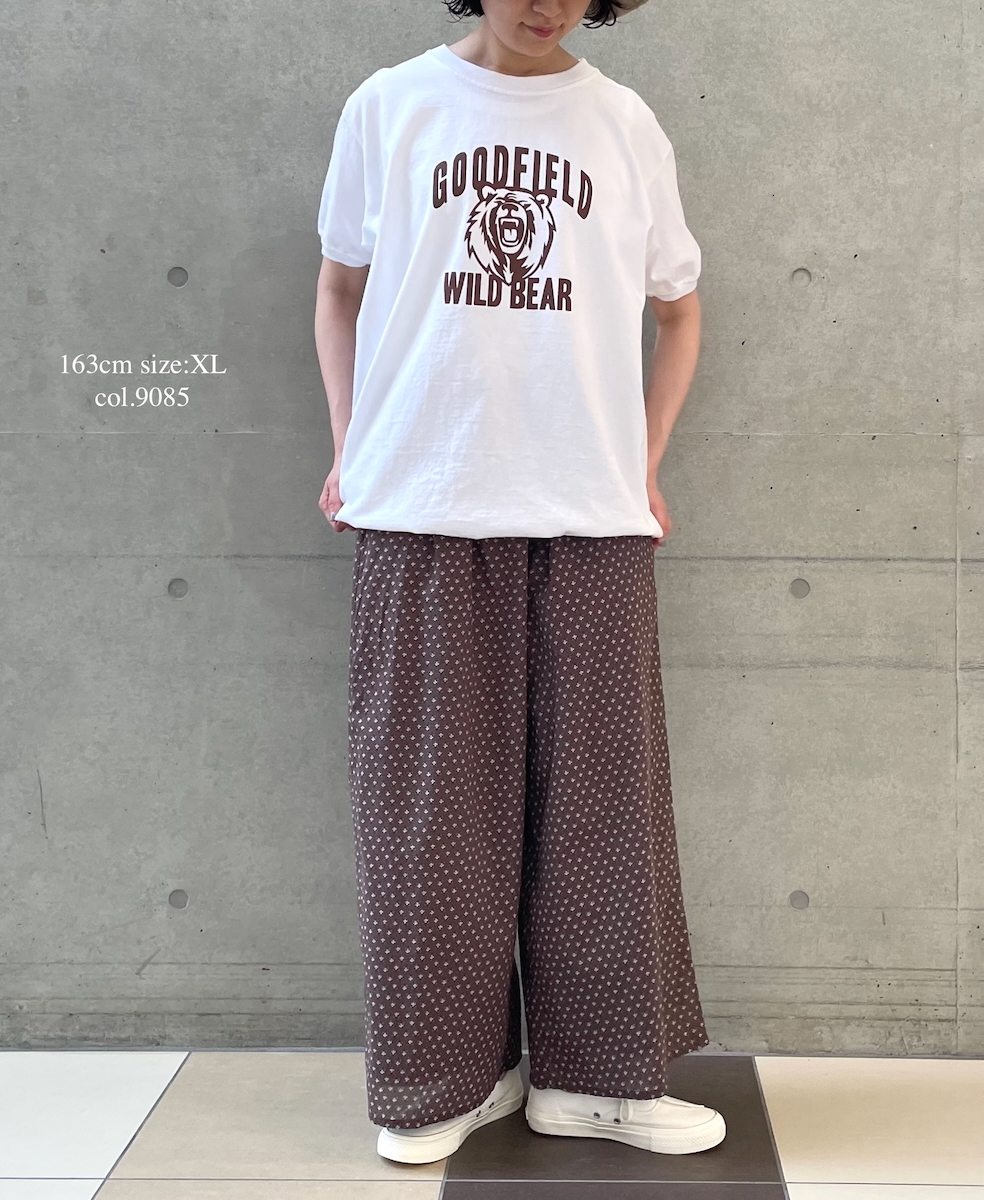 ●NGT9801 2871(Tシャツ) "WILD BEAR" CREW-NECK S/SL TEE CUFF&HEM RIB