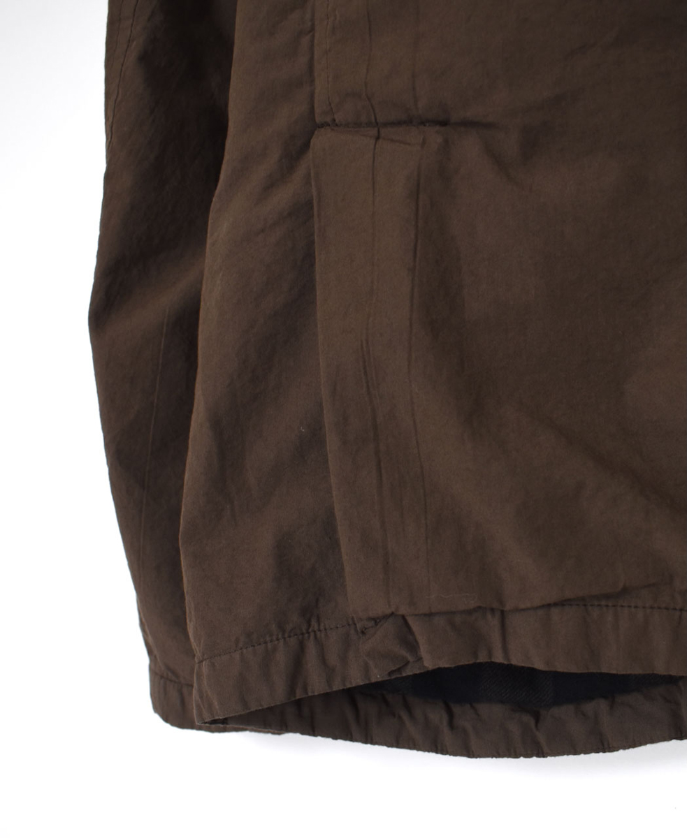 NVL2591D(ジャケット) 40s ORGANIC POPLIN (OVERDYE) SIDE VENTS V-NECK JACKET