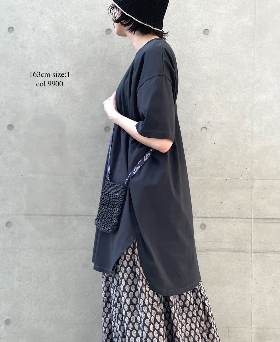 ●RNMDS2502(Tシャツ) COTTON JERSEY CREW-NECK LONG T-SHIRT
