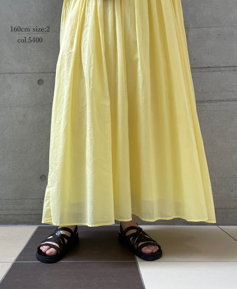 ●NMDS25312(ワンピース) 80s ORGANIC COTTON VOILE PLAIN MINI PINTUCK F/SL DRESS WITH LINING