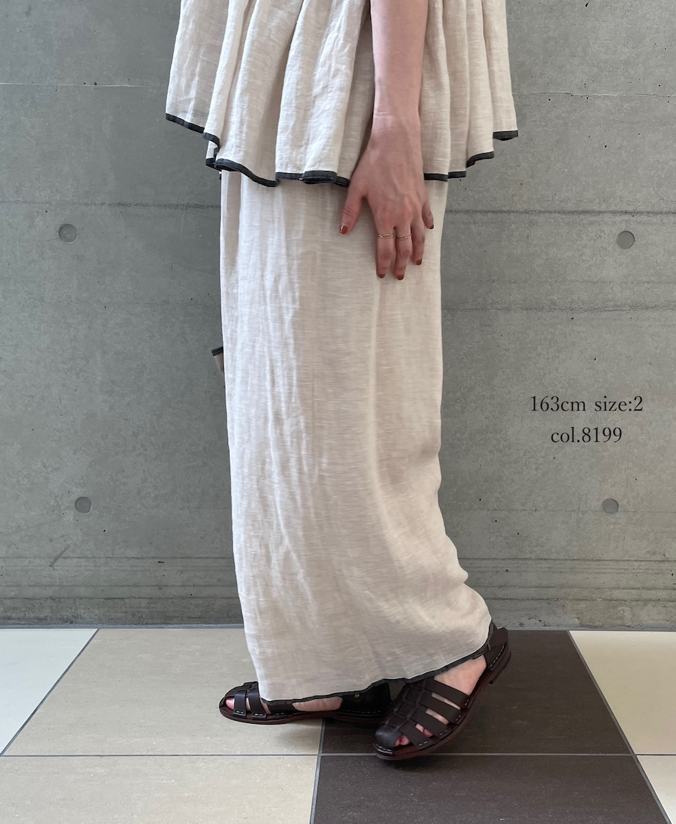 ●INMDS25133(パンツ) HANDWOVEN LINEN PLAIN WITH SELVAGE EASY PANTS