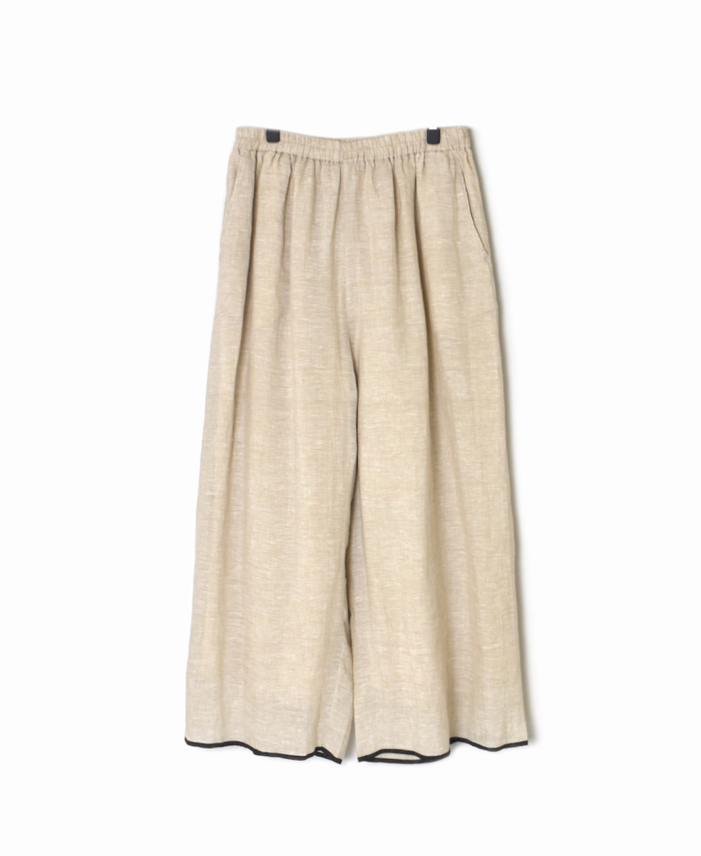 ●INMDS25133(パンツ) HANDWOVEN LINEN PLAIN WITH SELVAGE EASY PANTS