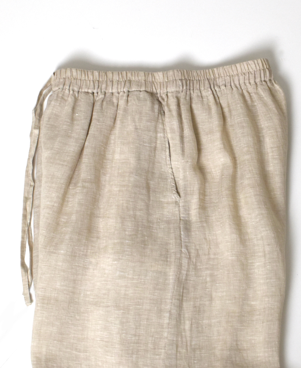 ●INMDS25133(パンツ) HANDWOVEN LINEN PLAIN WITH SELVAGE EASY PANTS