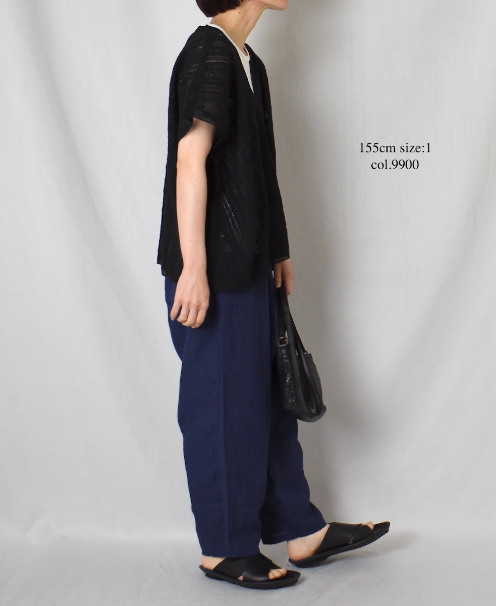 NSL25063(ブラウス) VOILE LACE ALL LACE FRENCH/SL PONCHO