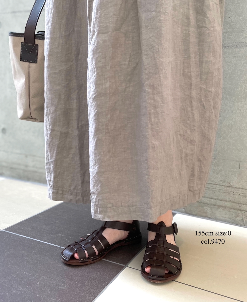 NAM1632LP (ワンピース) LINEN PLAIN (OVERDYE) BOAT NECK S/SL ONE-PIECE