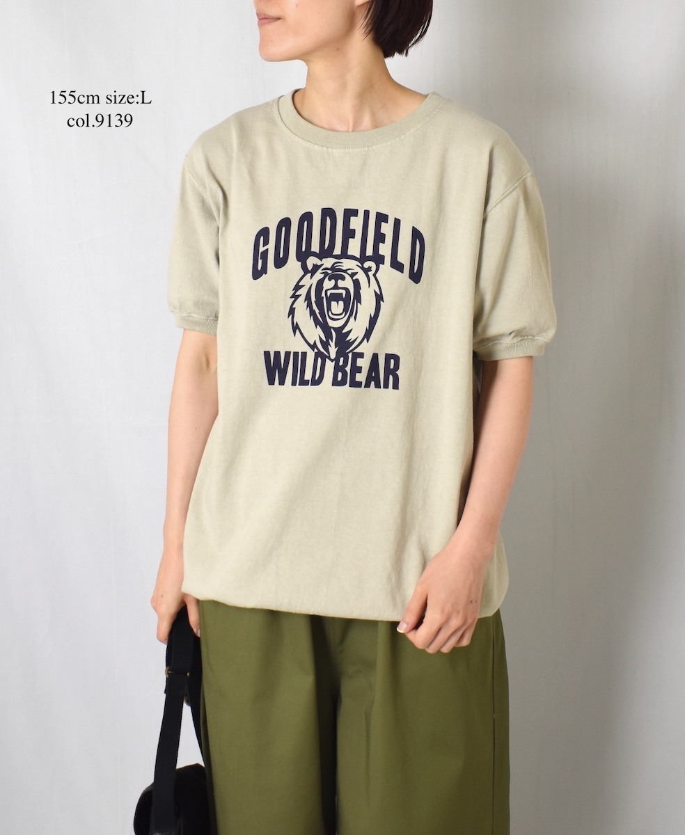 ●NGT9801 2871(Tシャツ) "WILD BEAR" CREW-NECK S/SL TEE CUFF&HEM RIB