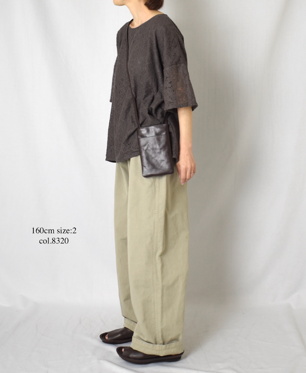 NAM1203KCL (パンツ) COTTON LINEN ONE-TUCK PANTS