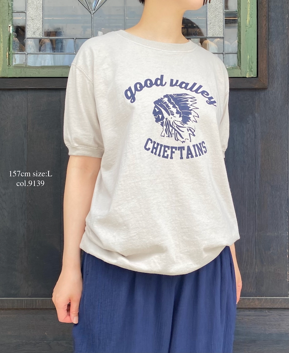 ●NGT9801 2841(Tシャツ) "CHIEFTAINS" CREW-NECK S/SL TEE CUFF&HEM RIB