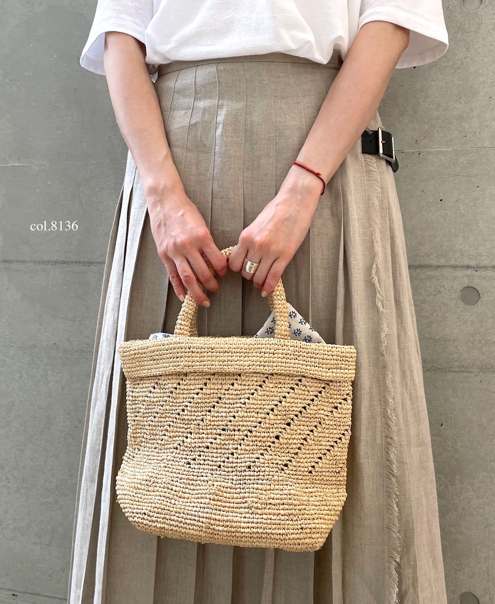●ANMDS2301 (バッグ) RAFFIA M BAG (COMBI)