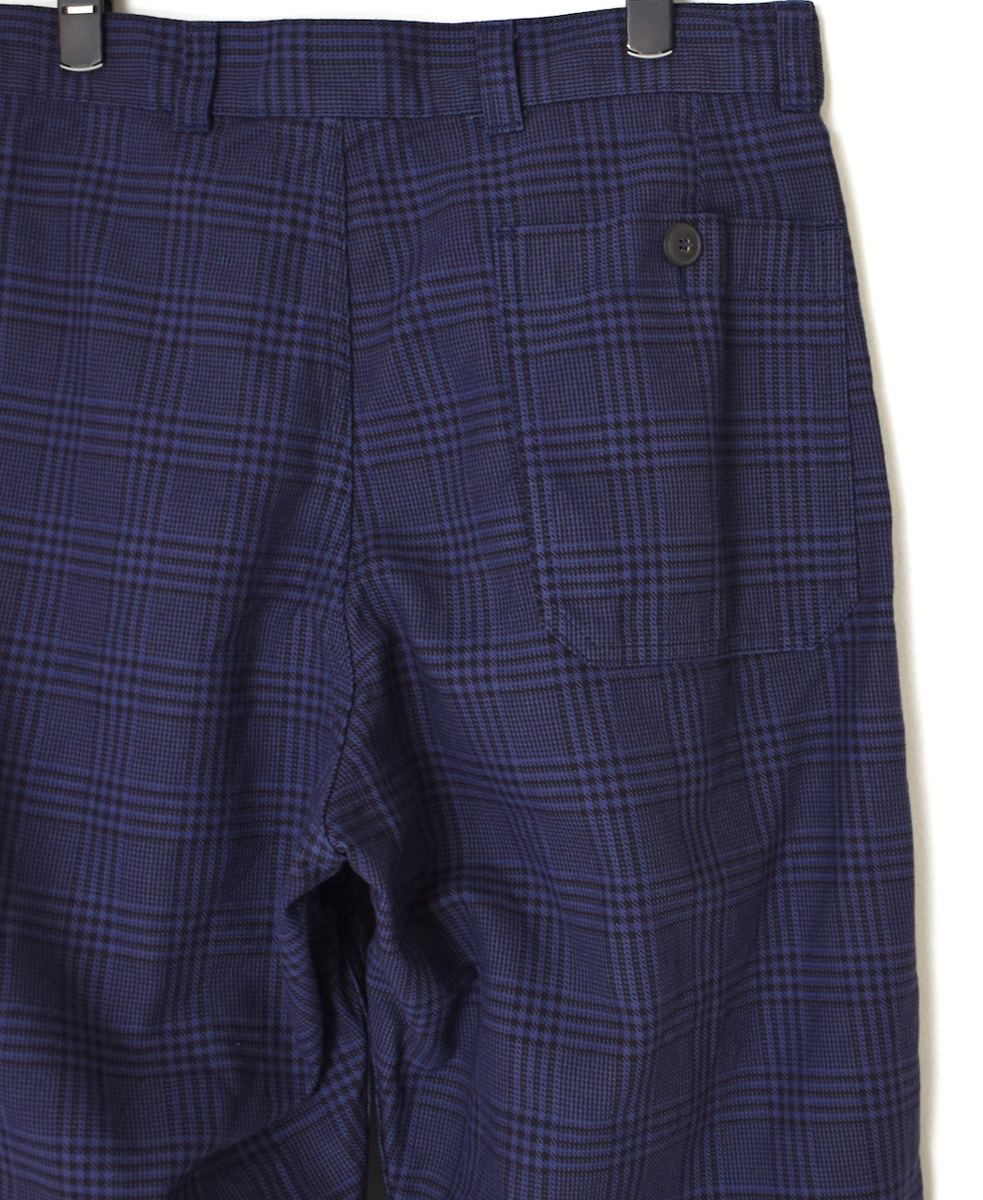 NAM2581C(パンツ) COTTON CHECK ONE-TUCK PANTS