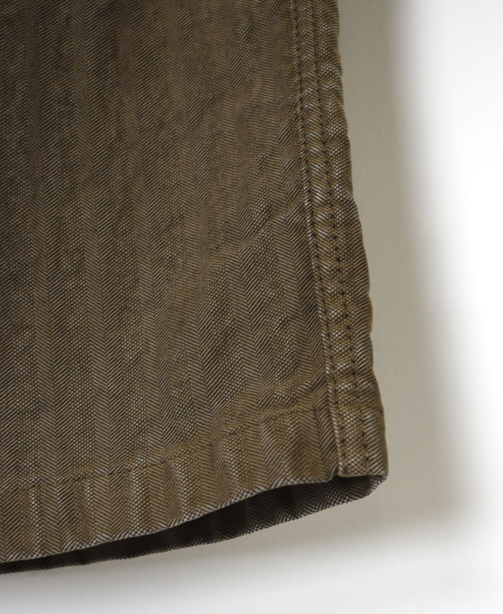 NAM2581HR(パンツ) HEAVY WEIGHT COTTON HERRINGBONE ONE-TUCK PANTS
