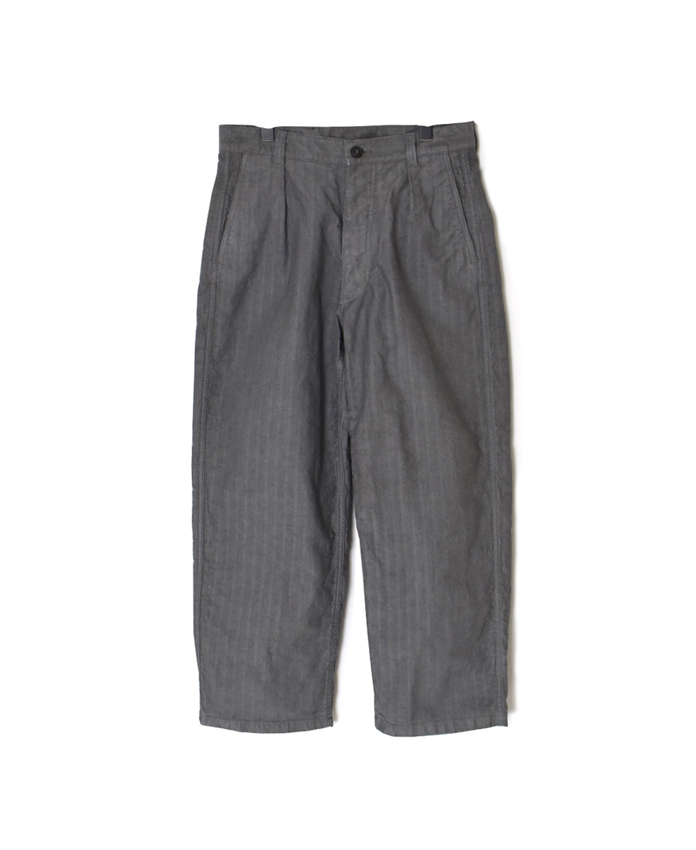 NAM2581HR(パンツ) HEAVY WEIGHT COTTON HERRINGBONE ONE-TUCK PANTS