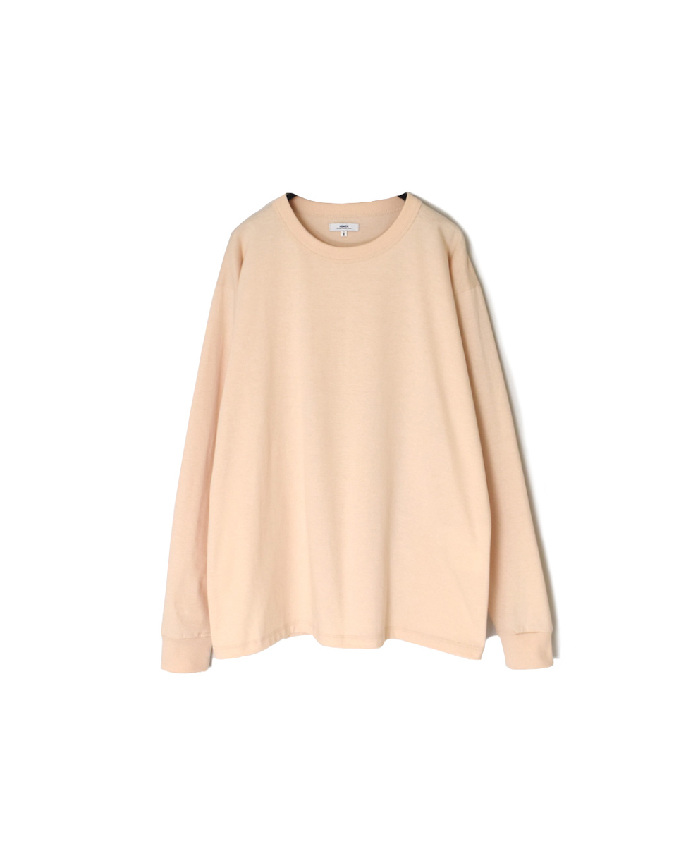 NFA2351 (Tシャツ) COTTON JERSEY CREW NECK OVERSIZE L/SL T-SHIRT WITH CUFF