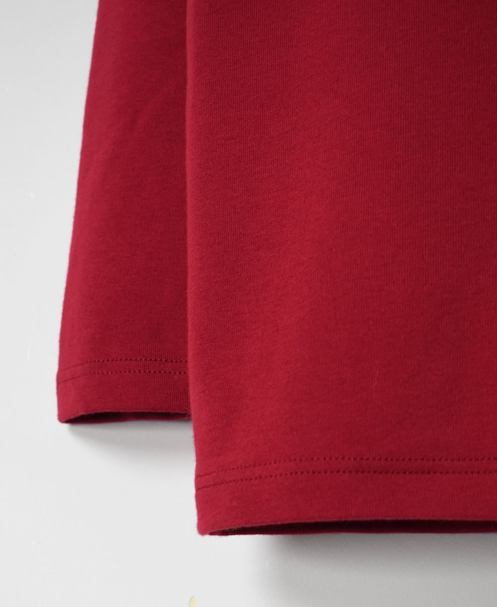NMF1051 (Tシャツ) 1x1 RIB TURTLE-NECK L/SL T-SHIRT