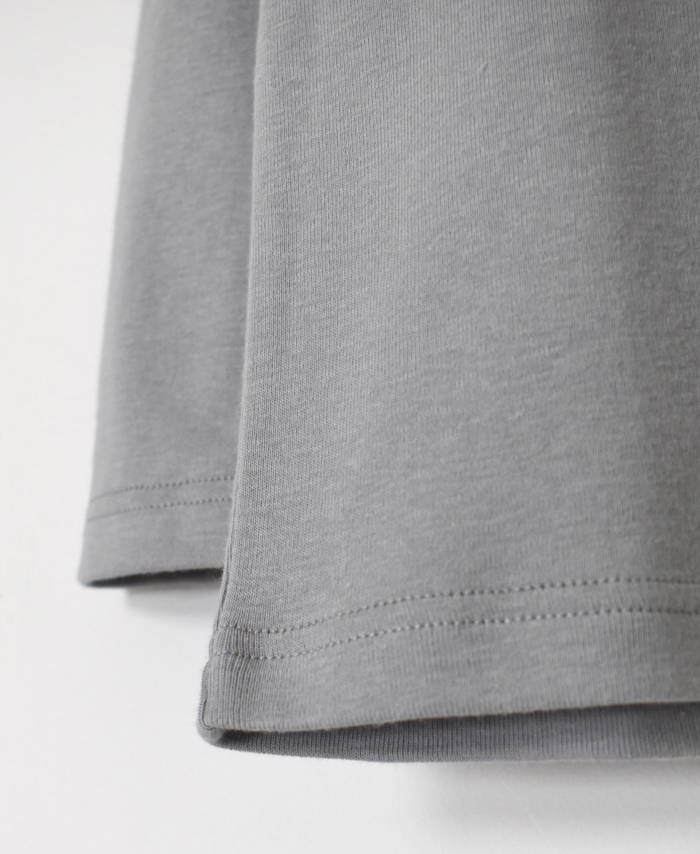 NMF1051 (Tシャツ) 1x1 RIB TURTLE-NECK L/SL T-SHIRT