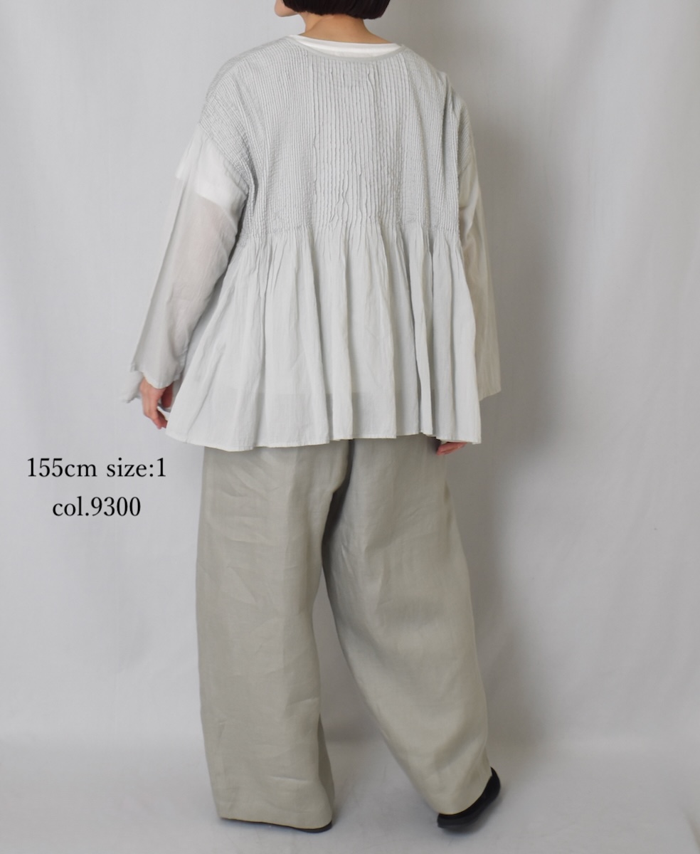 ●GNMDS2502NLT(パンツ) LINEN TWILL 2TUCK WIDE EASY PANTS