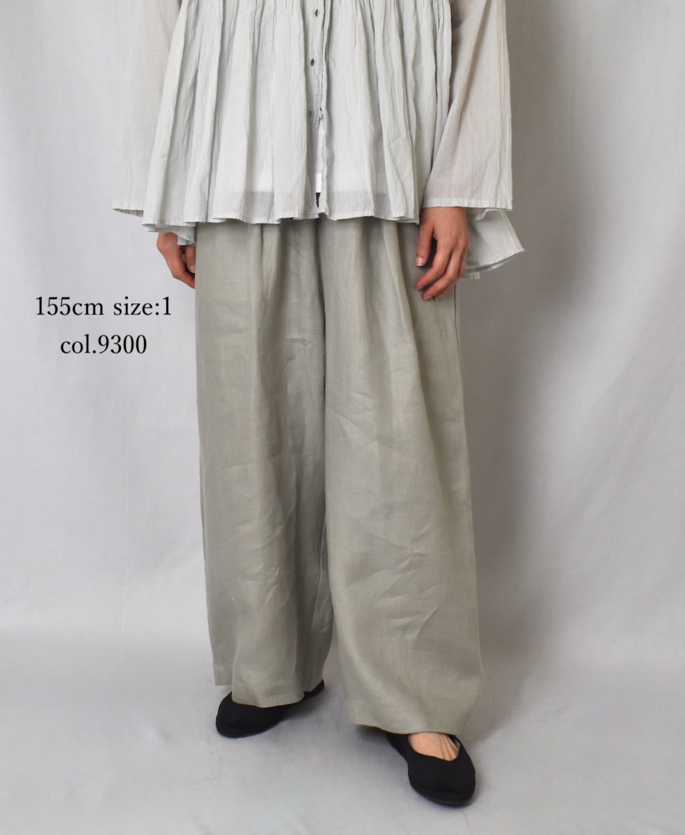 ●GNMDS2502NLT(パンツ) LINEN TWILL 2TUCK WIDE EASY PANTS
