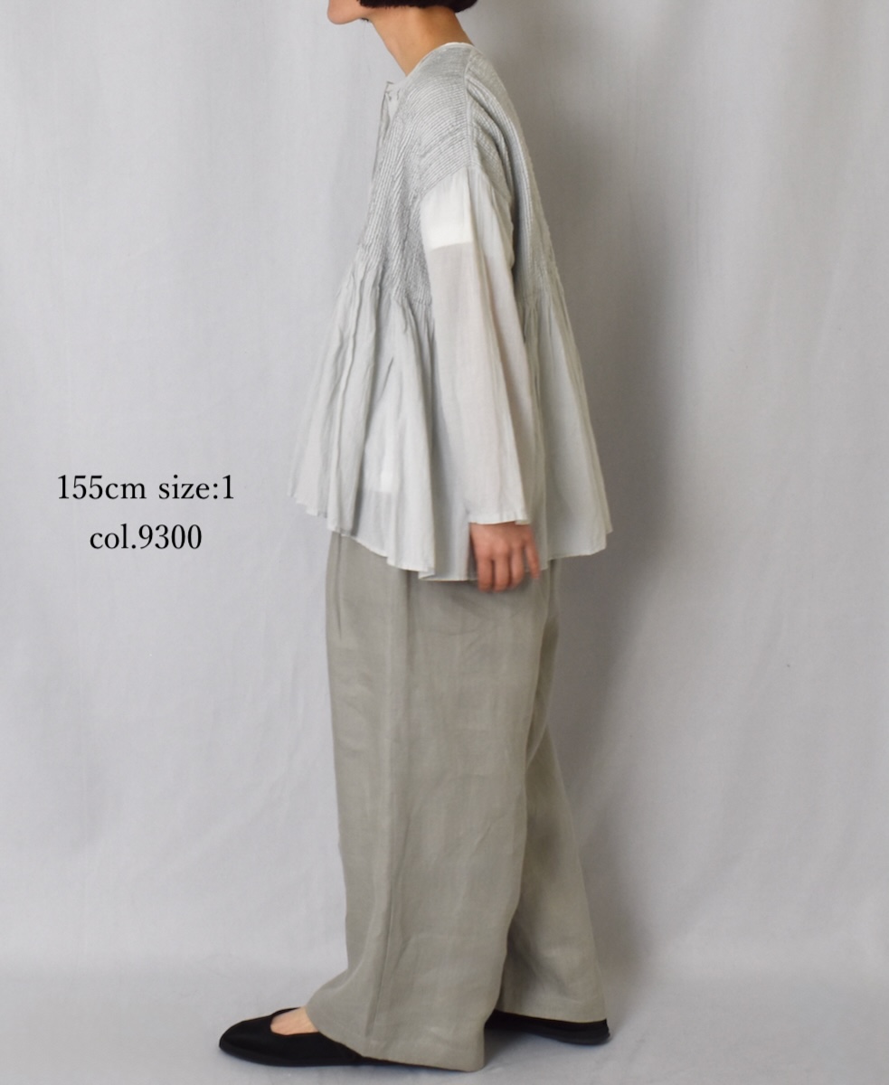 ●GNMDS2502NLT(パンツ) LINEN TWILL 2TUCK WIDE EASY PANTS