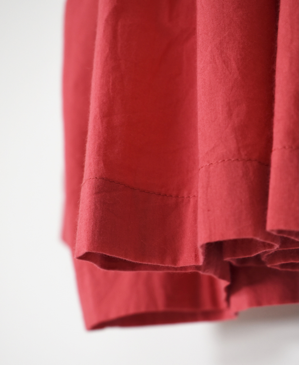 ●NMDS25522(シャツ) 60s ORGANIC CAMBRIC PLAIN INVERTED PLEATED L/SL PULLOVER