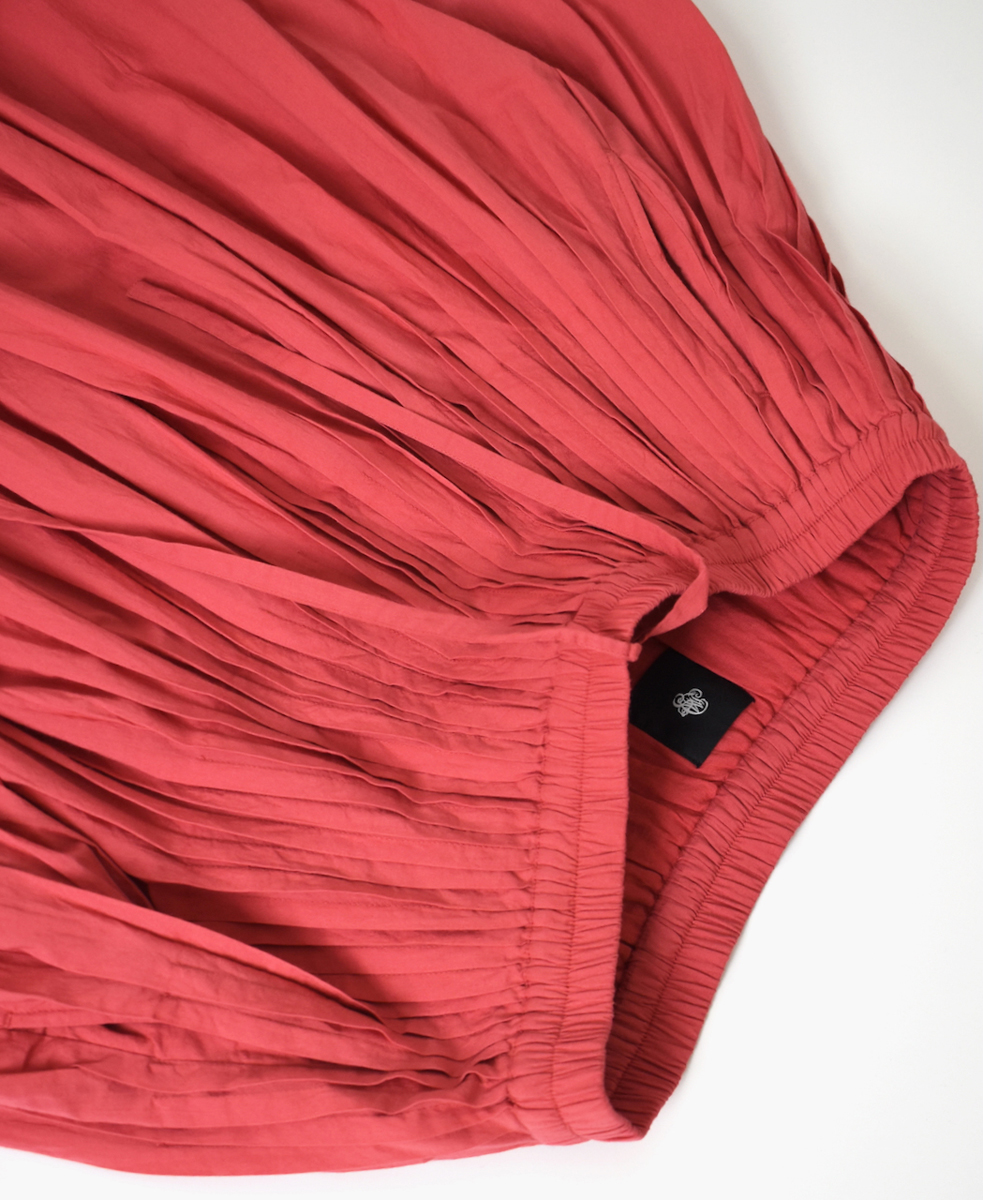 ●NMDS25525(スカート) 60s ORGANIC CAMBRIC PLAIN PINTUCK FLARED SKIRT