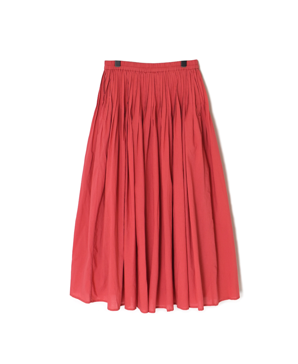 ●NMDS25525(スカート) 60s ORGANIC CAMBRIC PLAIN PINTUCK FLARED SKIRT